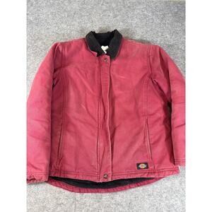 Dickies Detroit Workwear Jacket Mens Medium Pink Full Zip Up Outdoor Utility